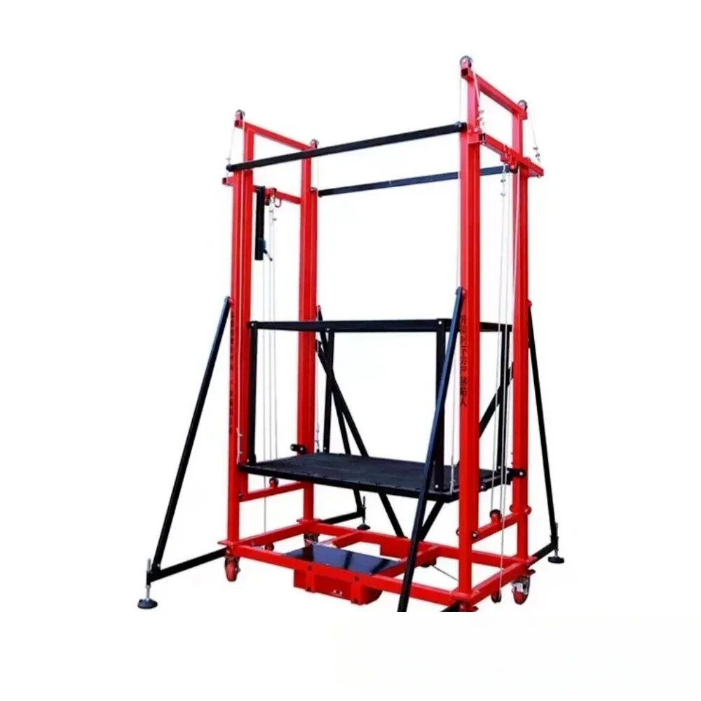 Electric lifting scaffold mobile folding remote control fully automatic lifting platform indoor and outdoor decoration hoist