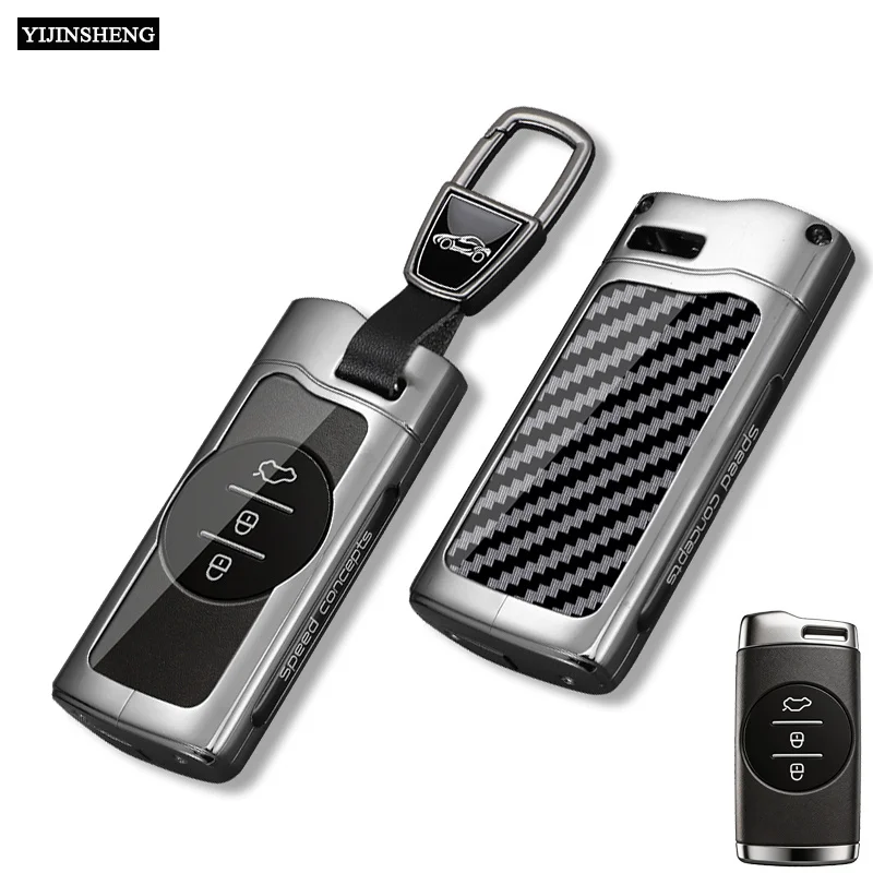 Zinc Alloy Car Key Case Cover For Chery Tiggo 7 Pro Tiggo 8 Pro Tiggo 5X EXEED TX TXL LX 3 Button Smart Remote Fob Shell