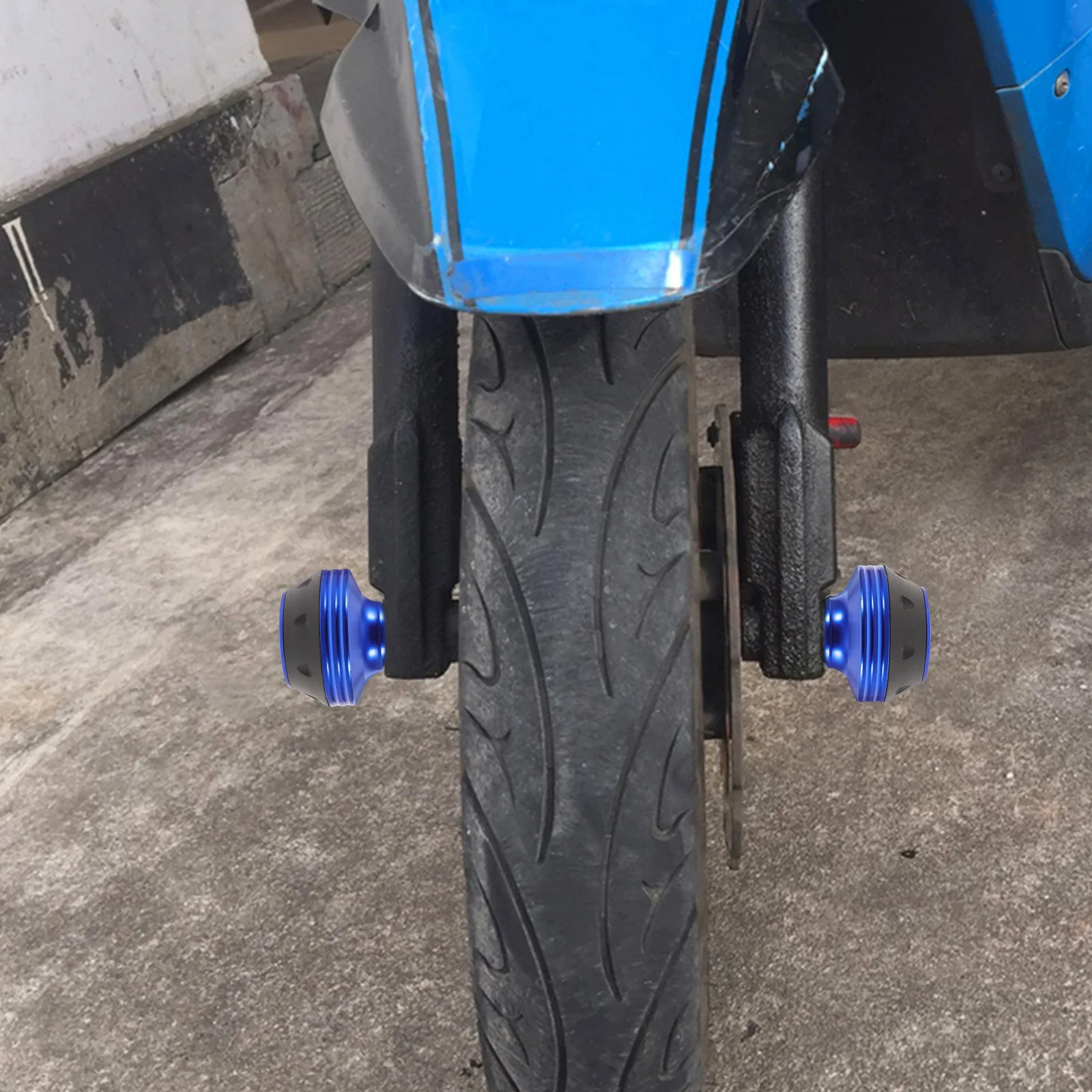 2Pcs Motorbike Anti-Collision Cup Premium Alloy Material Not Easy Broken Deformed Front Fork Accessory Motorbike Front Fork Cup