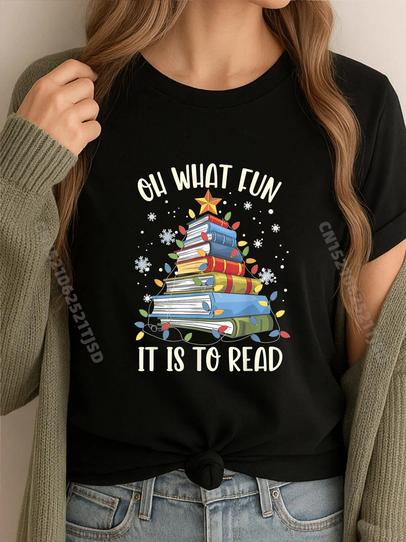 

О, что весело, это читать книгу. Рождественские елочные огни. Футболки с рисунком XS. Футболки в стиле мытья в японском стиле.