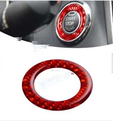 Suitable for Infiniti Q50/Q60/QX60 carbon fiber one-button start button sticker interior modification accessories sticker view 5