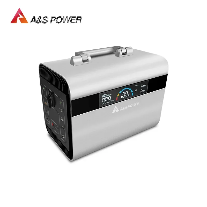 1500 واط مولد خارجي محمول محطة طاقة كهربائية قابلة للشحن بطارية Lifepo4 متضمنة