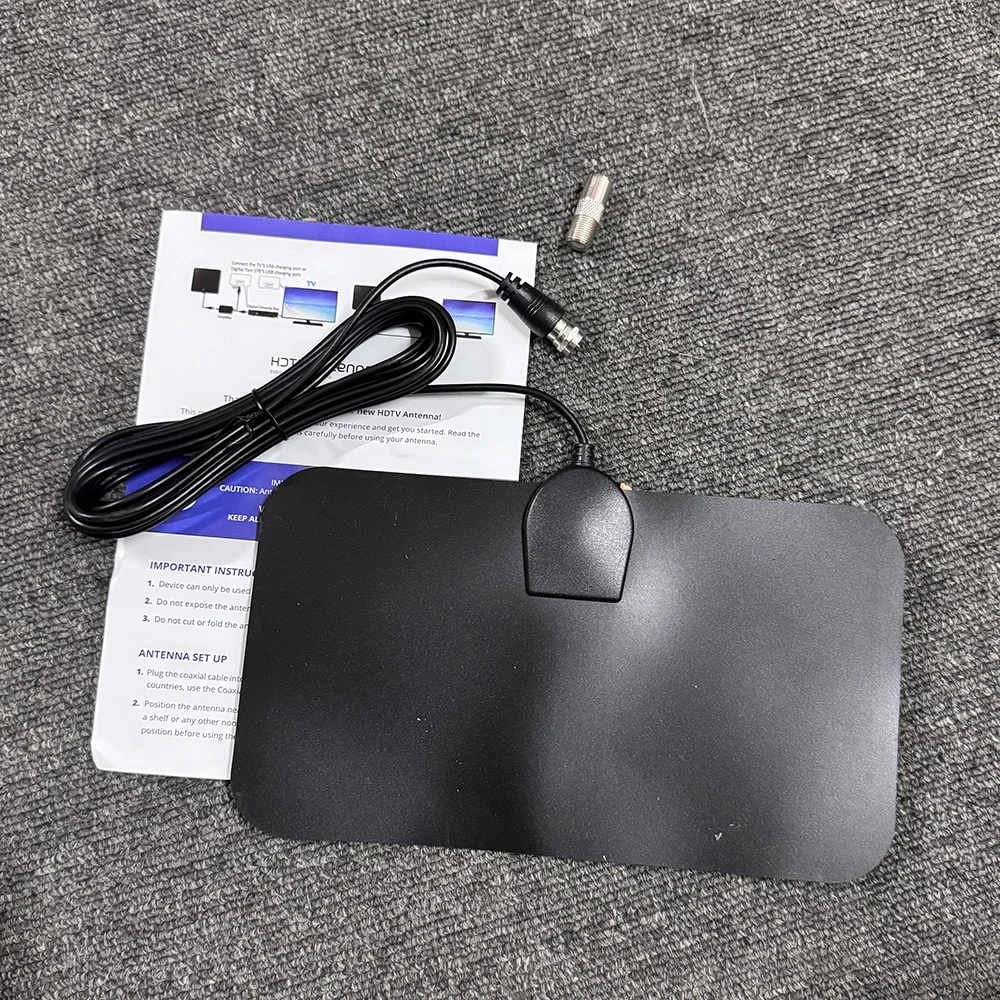TV ad alta definizione ad alto guadagno TV digitale Box Antenna TV digitale Booster Antenna interna attiva Impostazione piatta