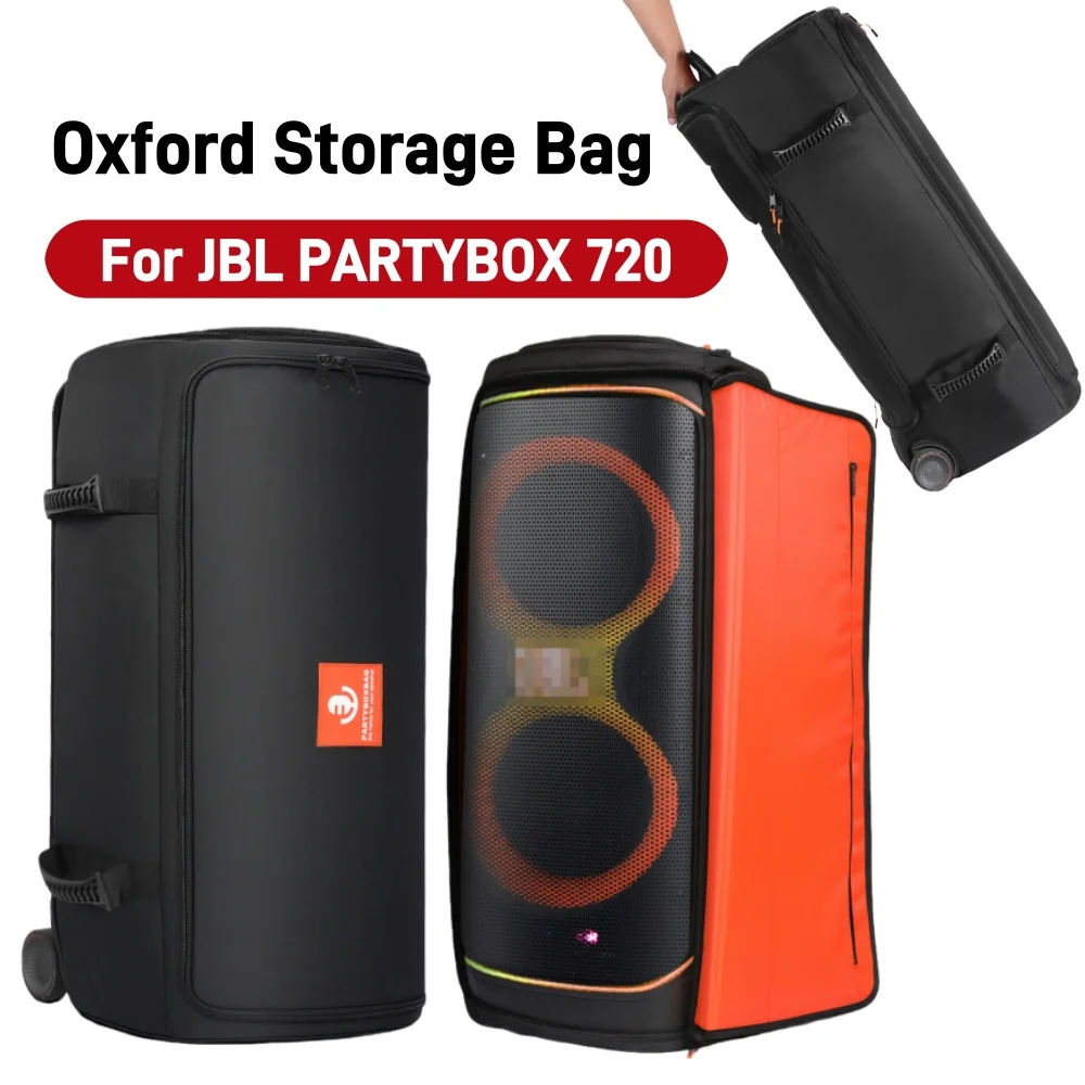 

Portable Speaker Storage Bag Dust Cover Carrying Case Waterproof BT Speaker Protective Bag for JBL PartyBox 720 Outdoor Travel