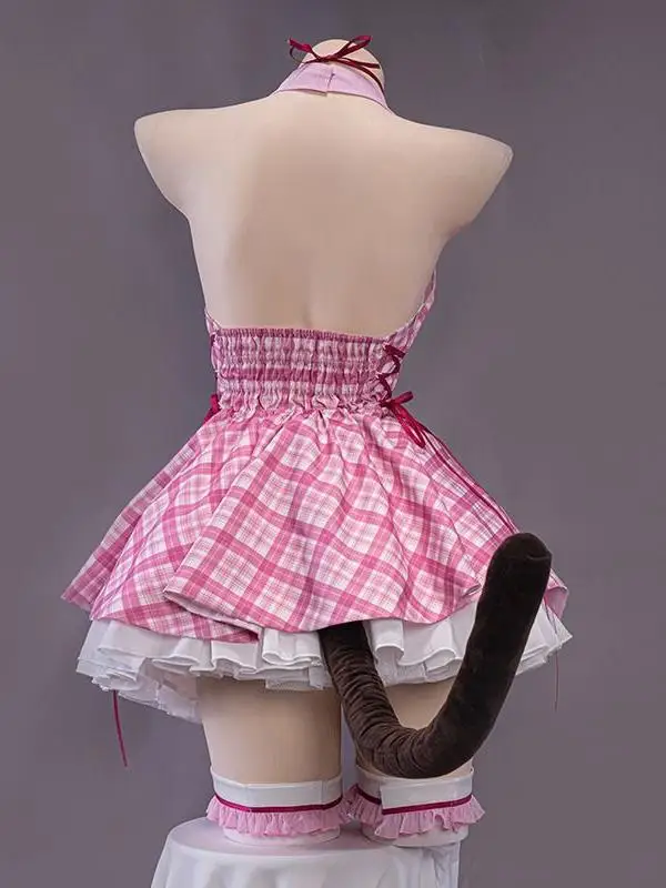 

Очаровательный костюм для косплея Girl Paradise And Vanilla, полный комплект, милая горничная, orm с накладными волосами в комплекте