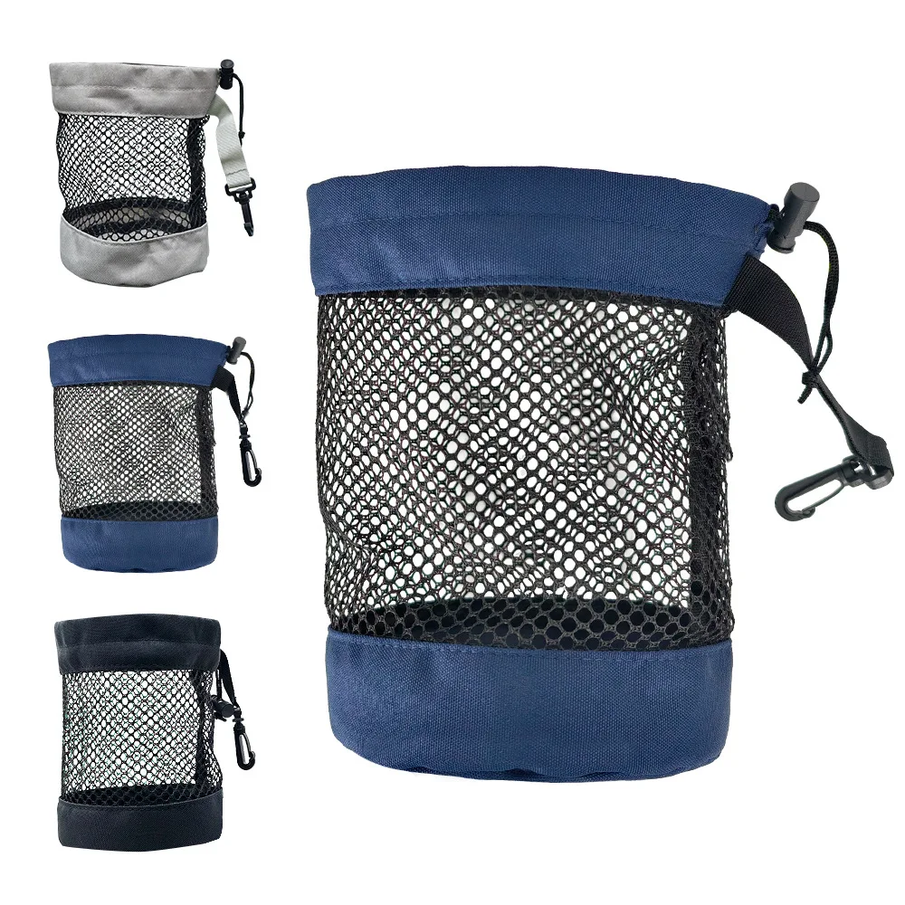 Golf storage bag storage bag GOLF portable accessory bag, mesh bag ball bag pull rope mesh bag for Driving Range Practice