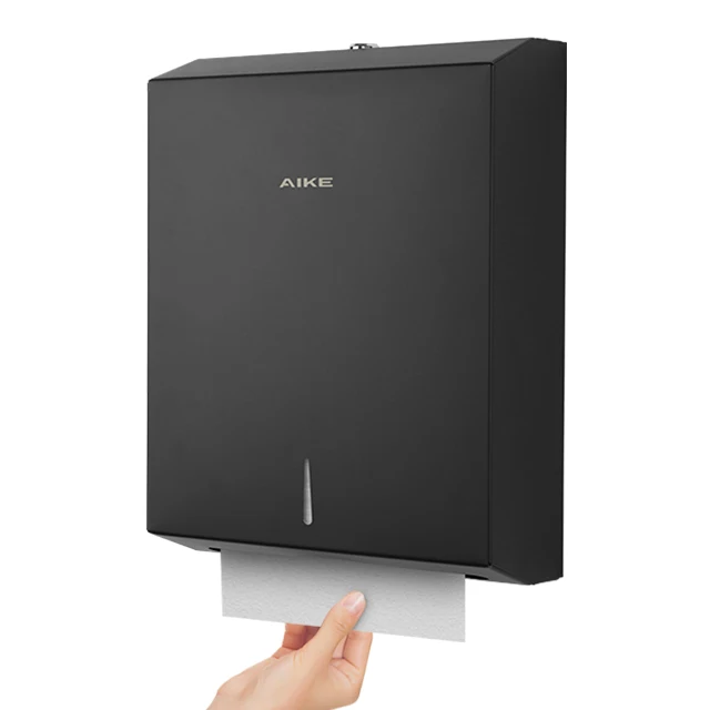 

400 Pull Large Capacity Chrome Metal Tissue Box Dispenser AIKE AK5181 Commercial Grade Rectangle Hotel Restaurant