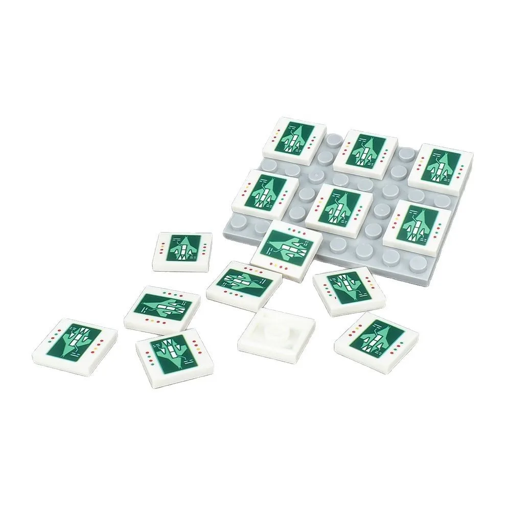 MOC 10PCS Printed 3068pb War Plane Pattern Building Blocks 3068 Airplane Game Scene Wall Decor DIY Tile Bricks Particle Toy Gift