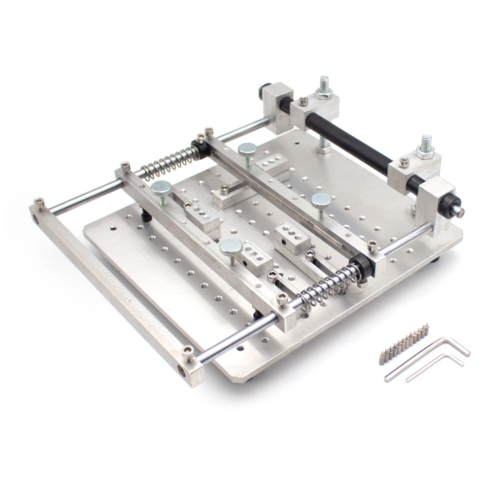 PCB Stencil Solder Paste Printing Table - Manual Benchtop Solder Paste Printer for SMT Assembly