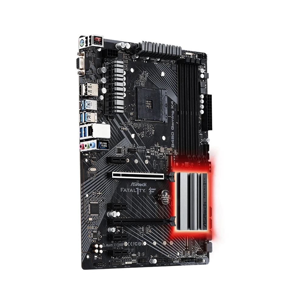 ASRock Fatal1ty B450 Gaming K4 motherboard Socket AM4 supports 5600G 5800X3D 5700x3D CPU AMD B450 4xDDR4 ATX AM4 Motherboard