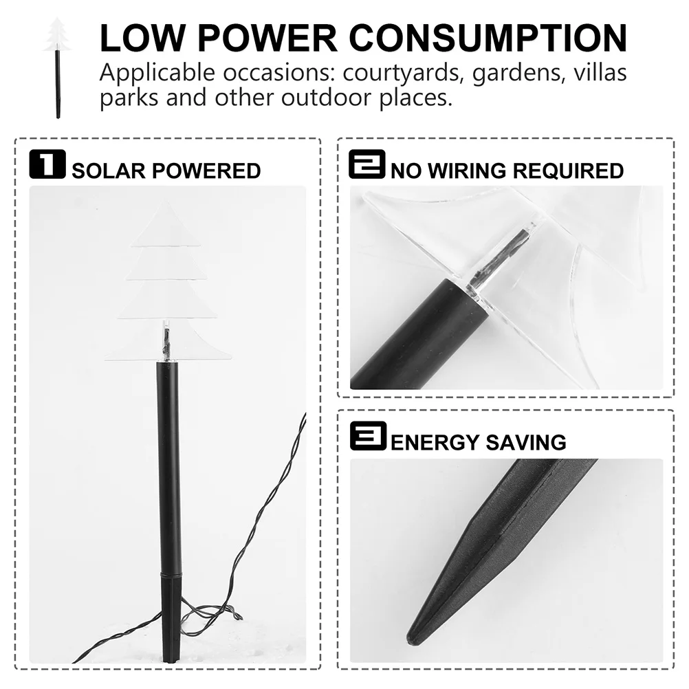 

1 Set Solar Christmas Lamp Outdoor Waterproof Garden Yard Insert Light For Landscape Lighting Festival Decoration Xmas Solar
