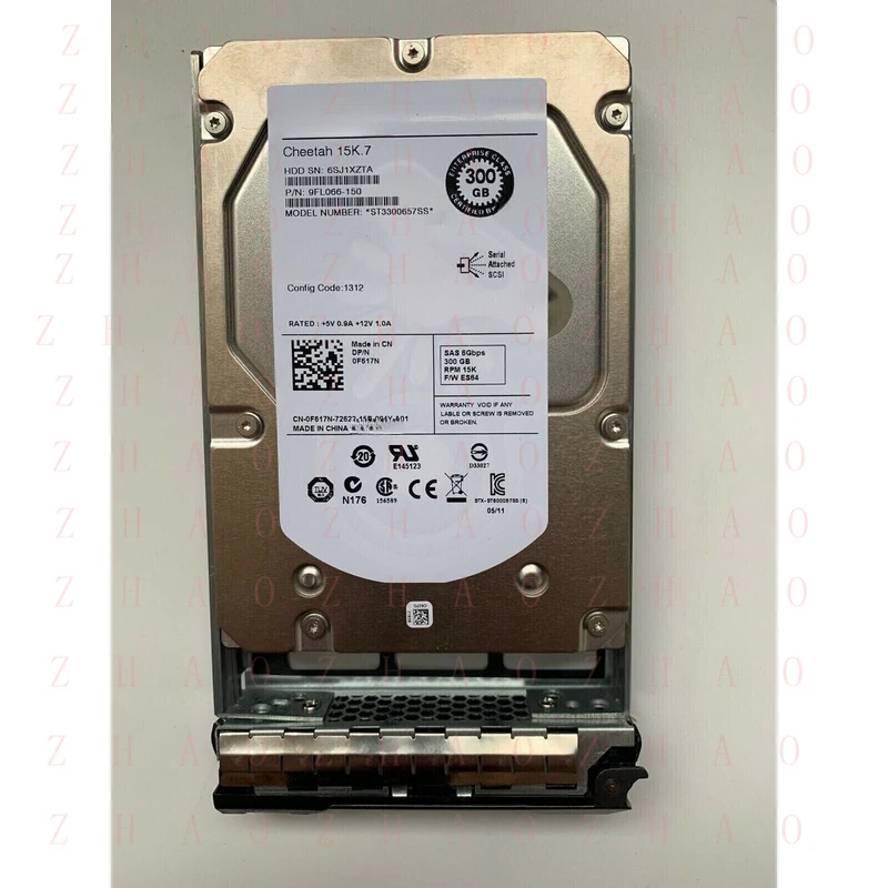 

L+ NEW for Dell F617N 0F617N ST3300657SS 300GB 15K 6G 3.5 SAS HDD HARD DRIVE + Caddy