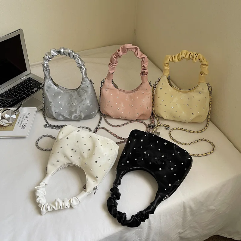 حقيبة كروس مبطنة أنيقة 2025 للنساء، حبال بمقبض علوي أنيق، حقيبة عصرية مع جيب داخلي للتنقل والمواعدة #2