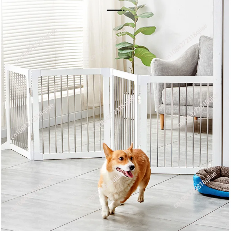 porte-pour-animaux-de-compagnie-simple-et-moderne-barriere-pour-chien-sans-percage-porte-d'isolation-pliante-cloture-interieure-surelevee-pour-une-separation-sure