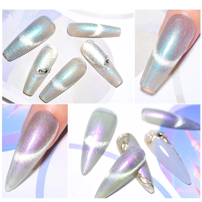 7ml Auroras Moonlight Cat Magnetic Gel Nagellack Funkelnder Schimmer Glitter Semi Permanant Soak Off Nail Art Lack Maniküre