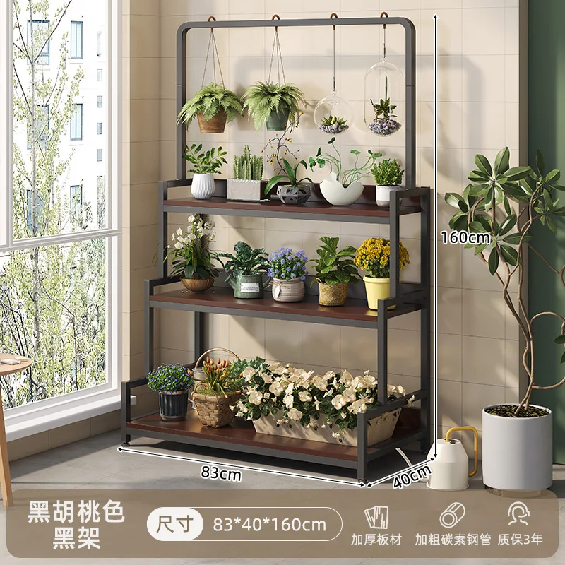 AOLIVIYA زهرة حامل طبقة الجرف الجرف شرفة أصيص زهور عصاري قوس متعدد الطبقات زهرة الجرف غرفة المعيشة من الأرض إلى السقف #6