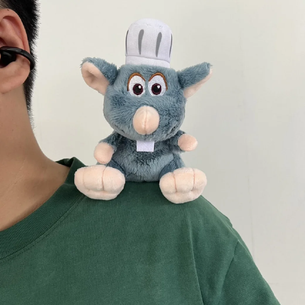 Hot Anime Ratatouille Chef Remy Magnetic Plush Toy Room Decora Doll Shoulder Plush Doll Decoration Headband Toys Birthday Gifts