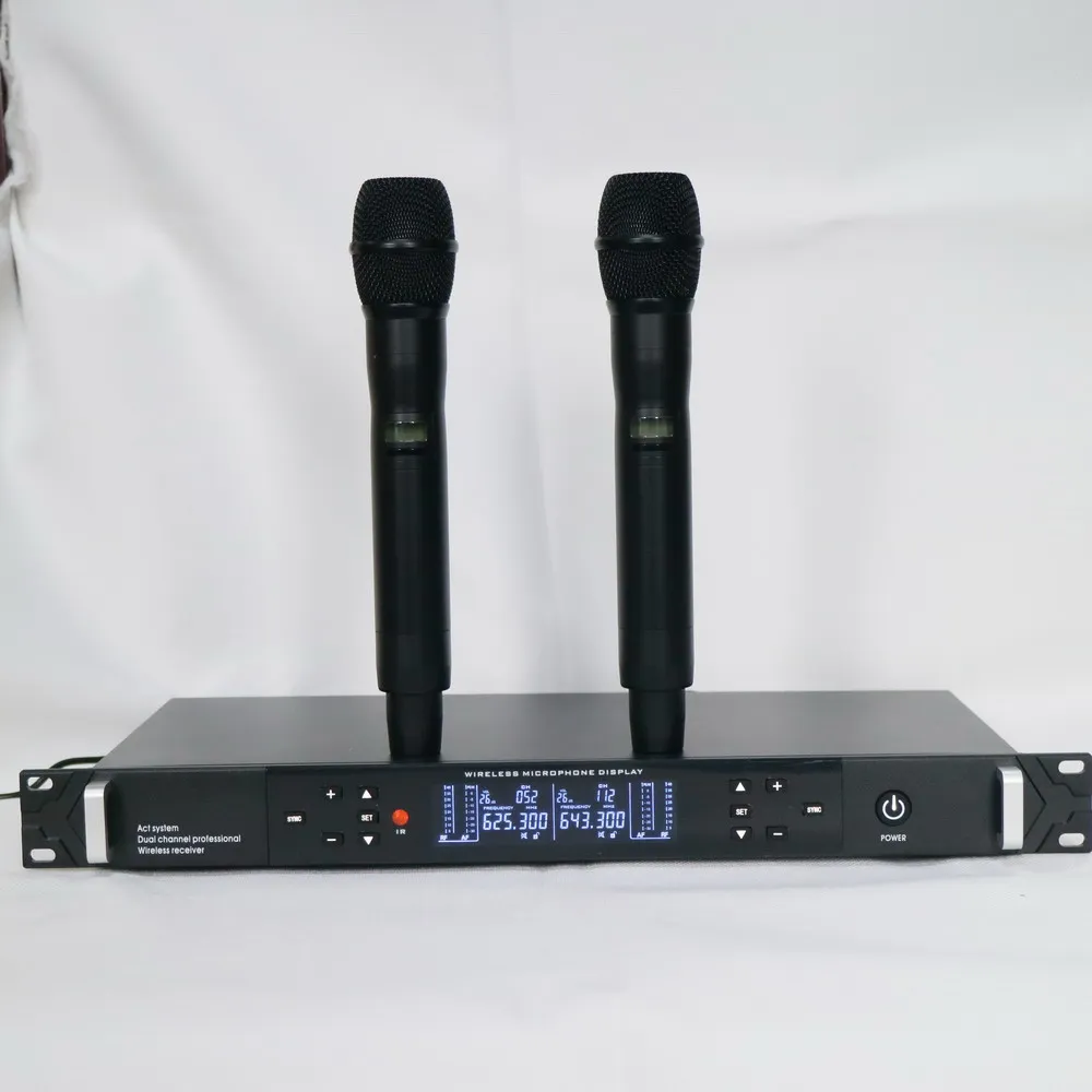 Pro UR4D Beta87 Dual Channel Digital Wireless Microphone Receiver System H4 J4 530-580 MHz True Diversity Microfones