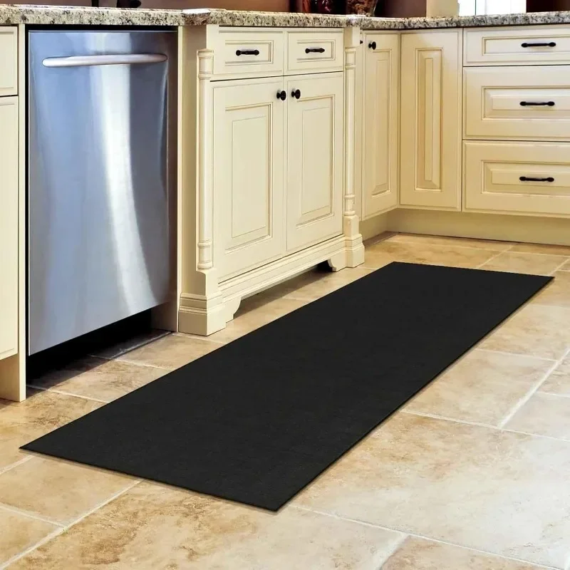 Machine Washable Modern Solid Design Non-Slip Rubberback 2x5 Traditional Runner Rug for Hallway, Kitchen,20