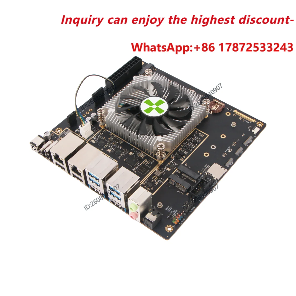 TAO Radxa Heatsink 8418B, Designed for ROCK 5 ITX, Adjustable Fan Speed, Easy to Install and Remove.