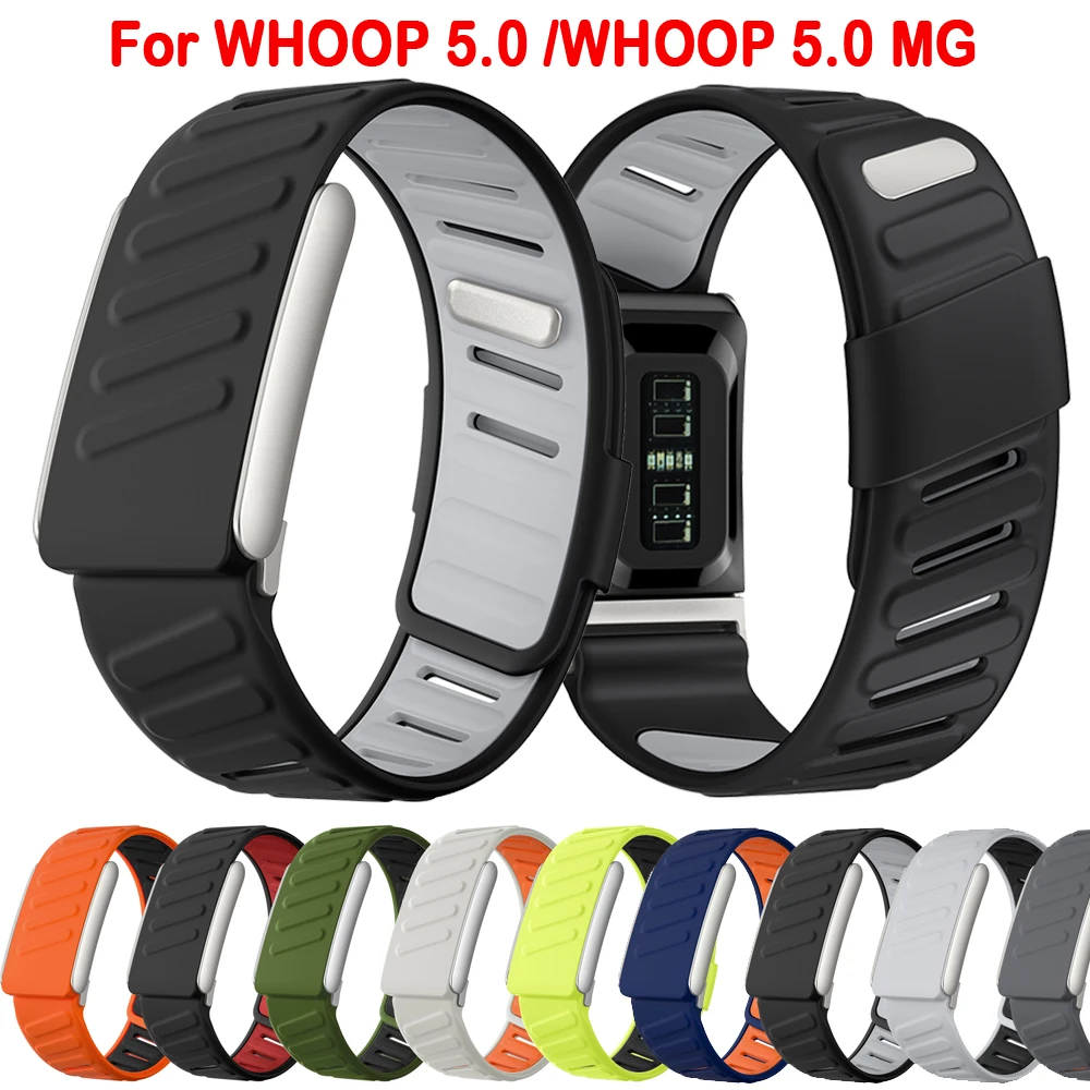 

Silicone Wrist Band Compatible with WHOOP 5.0/5.0MG Waterproof Sweatproof Replacement Watch Strap woman man For Whoop 5.0 straps