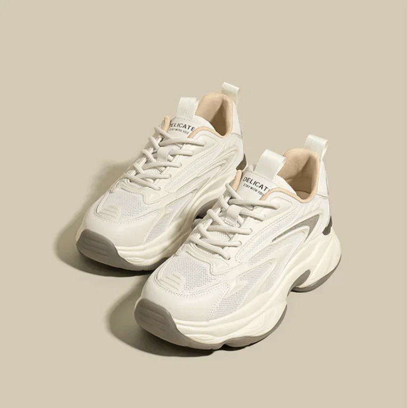 2024 New Sport Shoes Woman Sneakers Thick Bottom Ins Shoes Women Fashion Sneakers Cool Vacation Casual Loafers Ladies Footwear