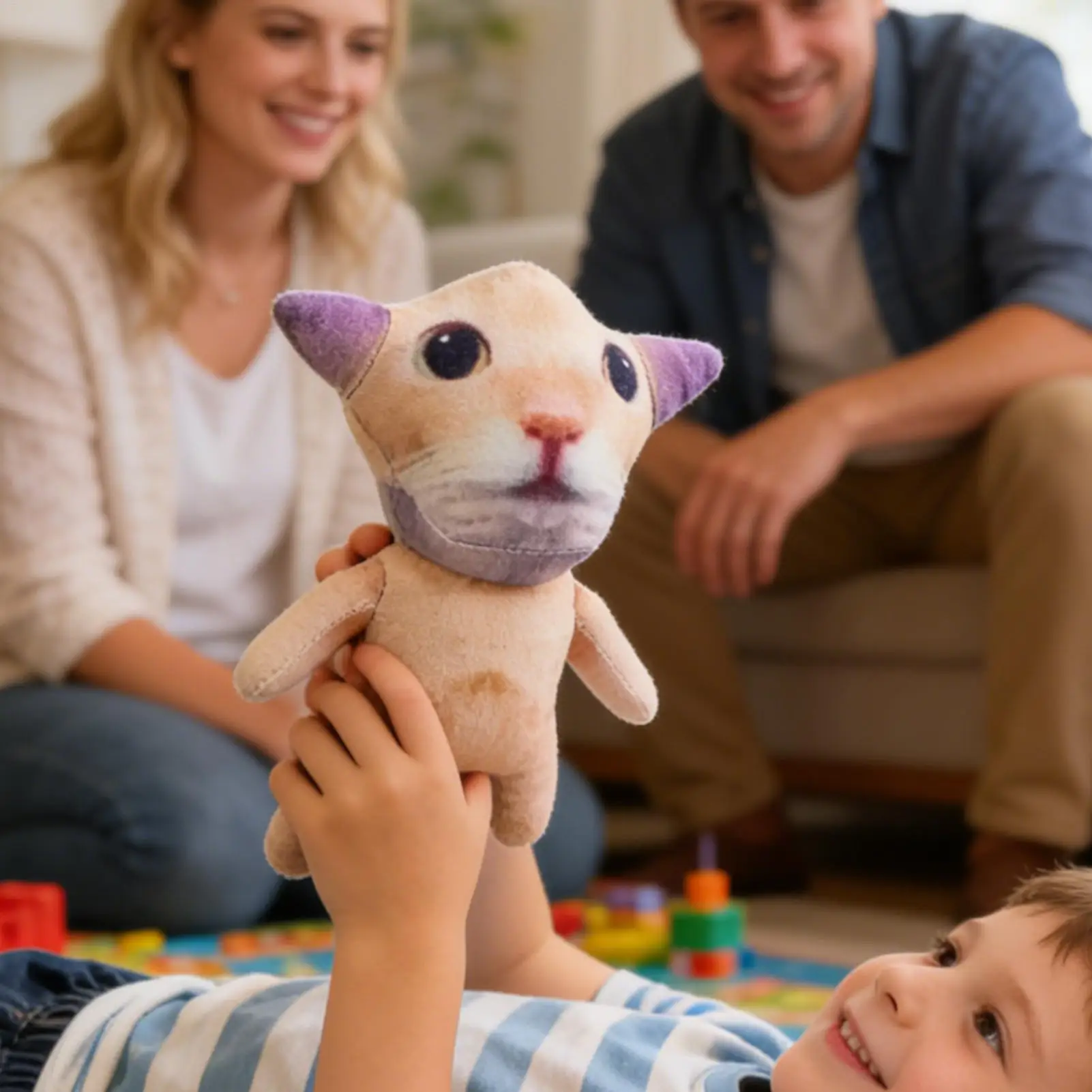 

22CM Simulated Cat Stuffed Animals Plush Doll Kawaii Plushie Toy Cartoon Anime Cat Plush Decoration Gift