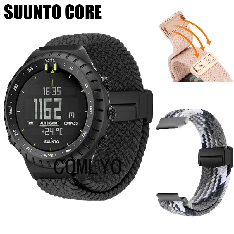 

Для SUUNTO CORE ремешок для умных часов нейлоновый ремень с магнитной пряжкой мягкий дышащий браслет