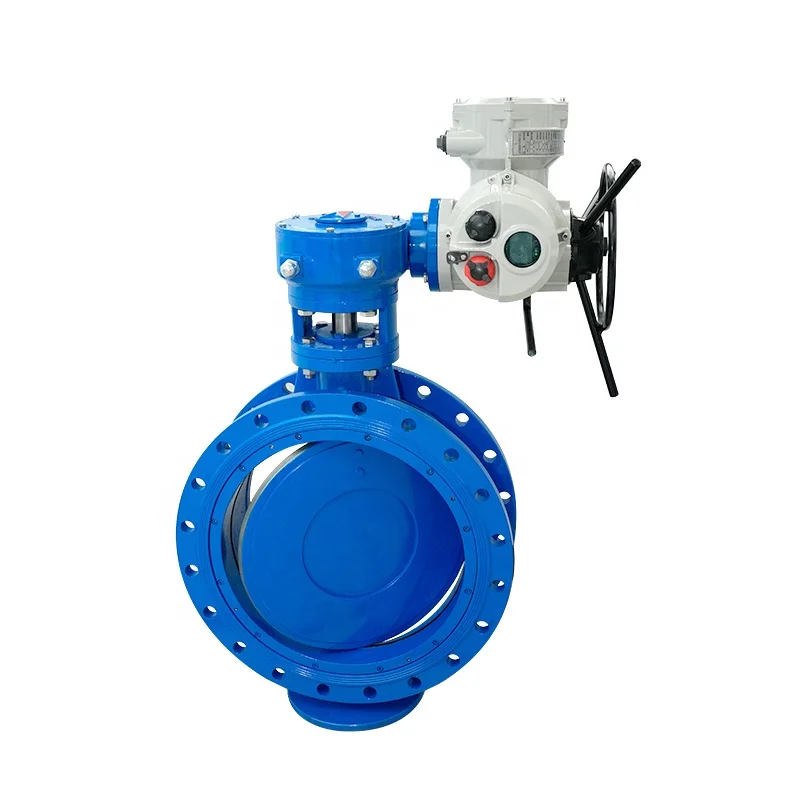 Electric Motorized Double Eccentric Butterfly Valve DN40-DN4000 For Water Steam Gas & Oil-Manufacturers