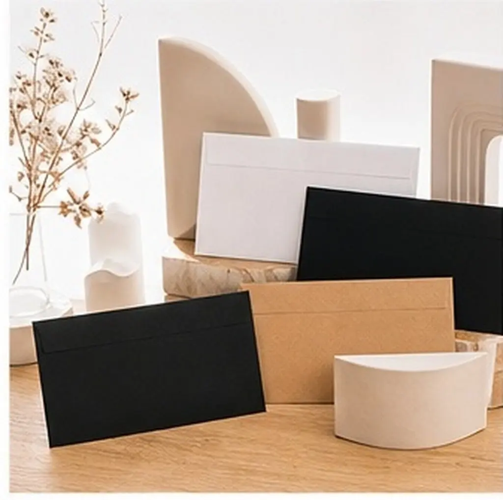 20Pcs Blank Kraft Paper Envelopes Envelopes for Business Invitations Wedding Thank You Notes Gift Cards