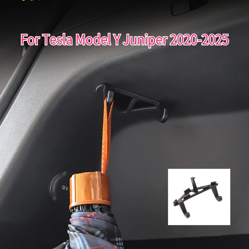 

Rear Trunk Hook Bag for Tesla Model Y/Y Juniper 2020-2025 Umbrella Grocery Storage Organizer Hanger Holder Modified Accessories