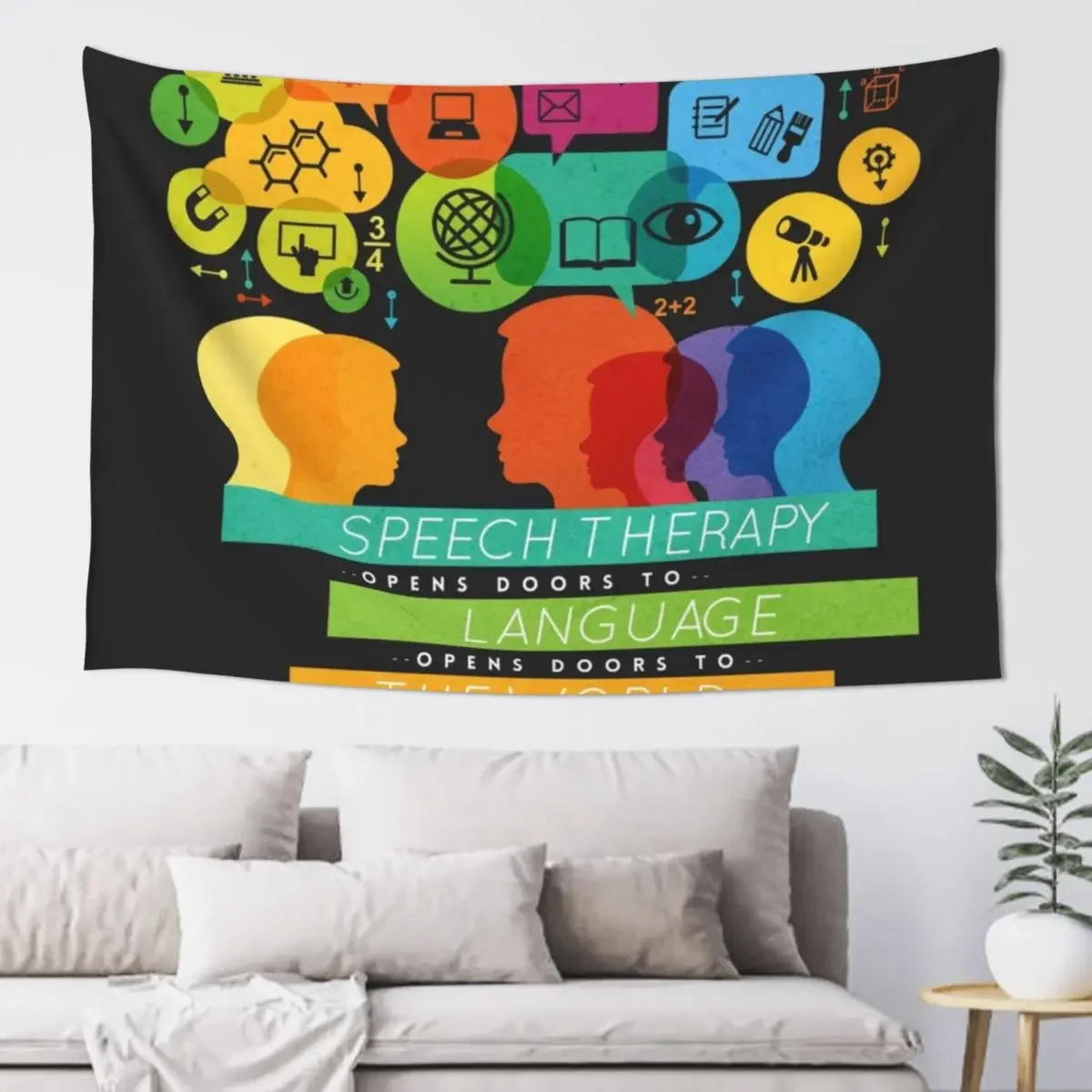 

Speech Therapy Opens Doors to the World Tapestry Bedrooms Decor Wallpaper Bedroom Decoration Cute Decor Tapestry