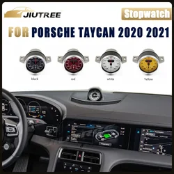 Car Dashboard Stopwatch Decoration Clock Time Support Sport Chrono for Porsche Taycan 2020-2021 Interior Center