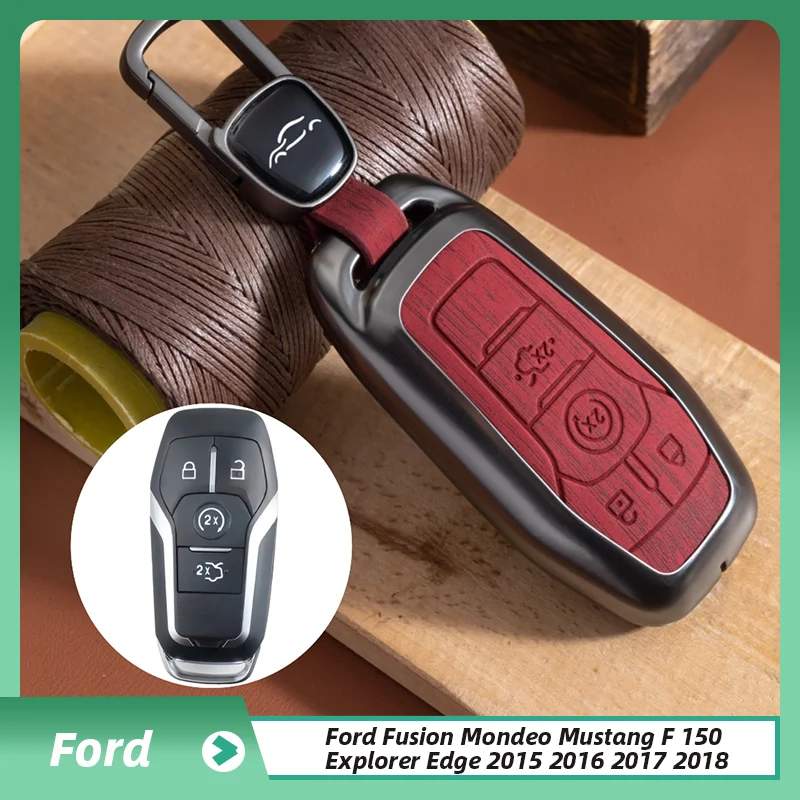 

Car Remote Key Case Cover Shell Fob Holder Keychain For Ford Fusion Mondeo Mustang F 150 Explorer Edge 2015 2016 2017 2018