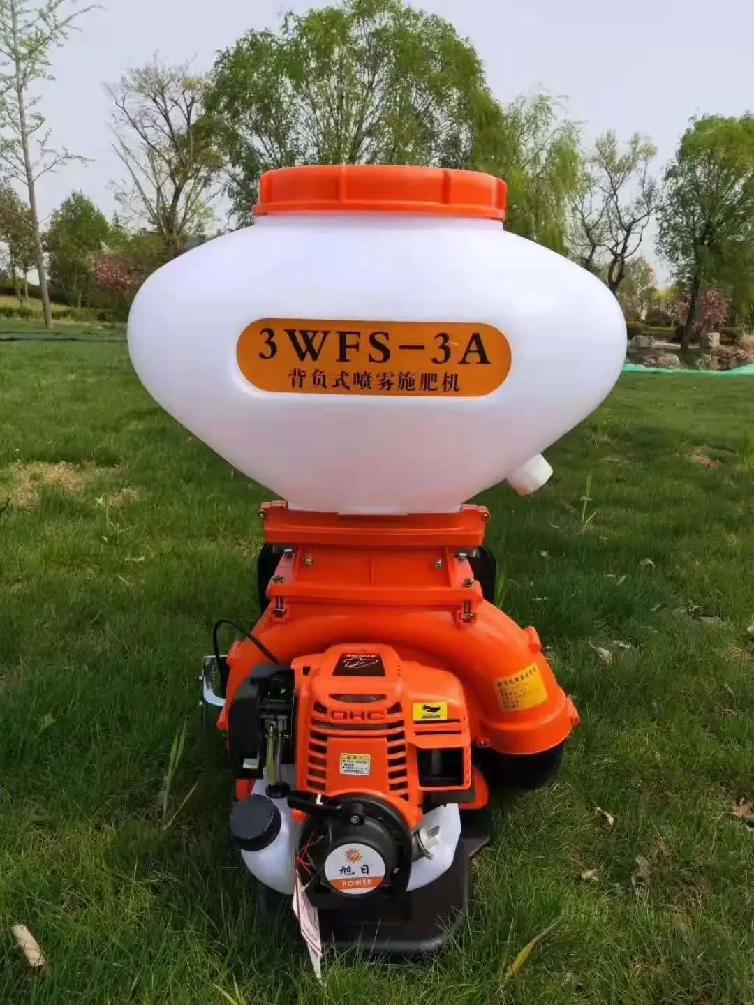 

3WFS-3A Fertilization Sprayer Backpack 4 Stroke Gasoline High Power Agricultural Pesticide Spray Lime Powder Dry Powder Machine