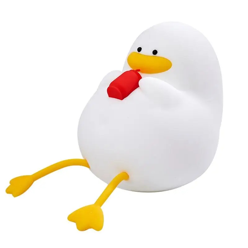 

Kids Nursery Light Tap Control Rechargeable Dimmable Night Lamp Multifunctional Duck Lamp Decor Decorative Cute Sleep Light For