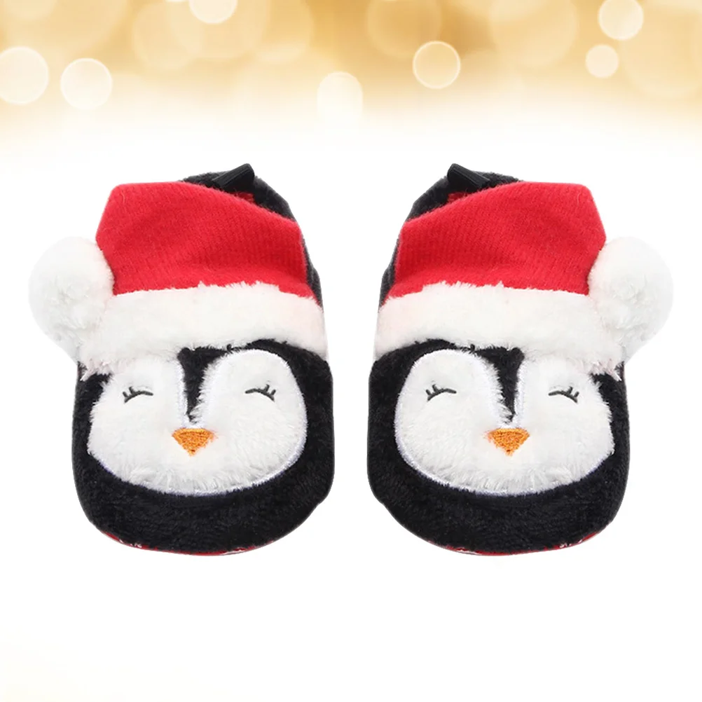 Anti-slip Boots Socks Prewalker Shoes Winter Baby Moccasins Christmas Slippers Toddler