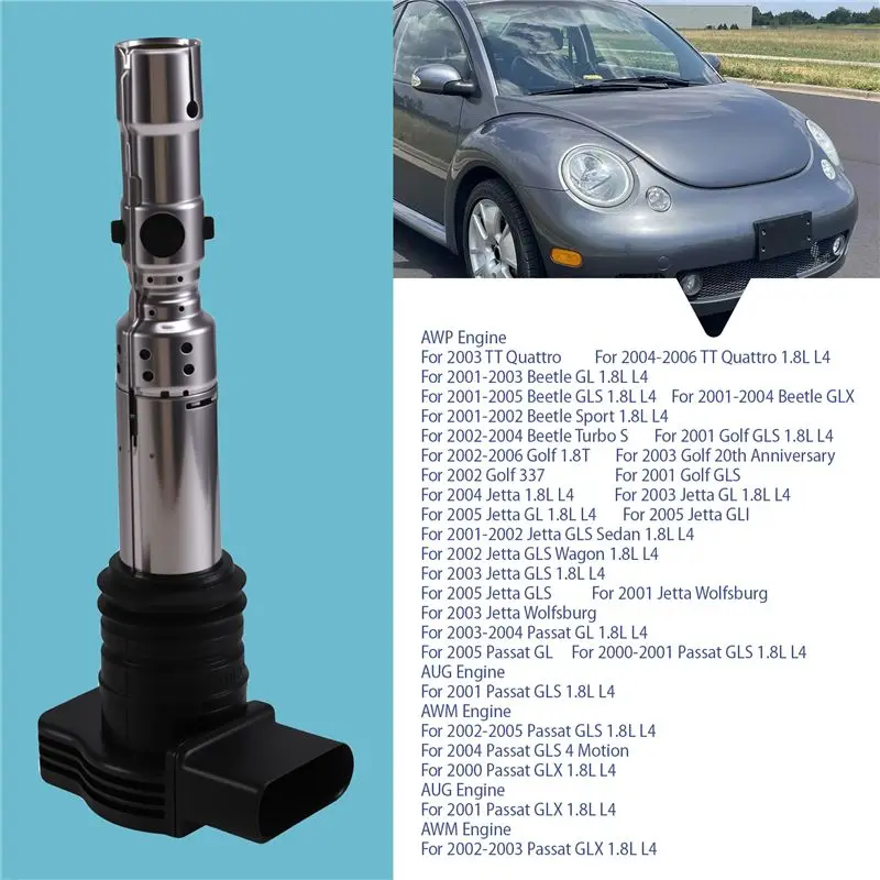 A19Q-4PCS 06B905115R Car Ignition Coil For VW Jetta Golf GTI MK4 Passat B5 Polo A4 A6 A8 TT 06A905115D 06A905115A 986221024