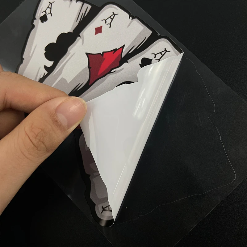 1 قطعة بطاقة لعب البوكر دراجة نارية ملصقات مقاوم للماء ل دراجة نارية خوذة خزان الوقود سيارة الوفير جذع ويندوز شارات الفينيل