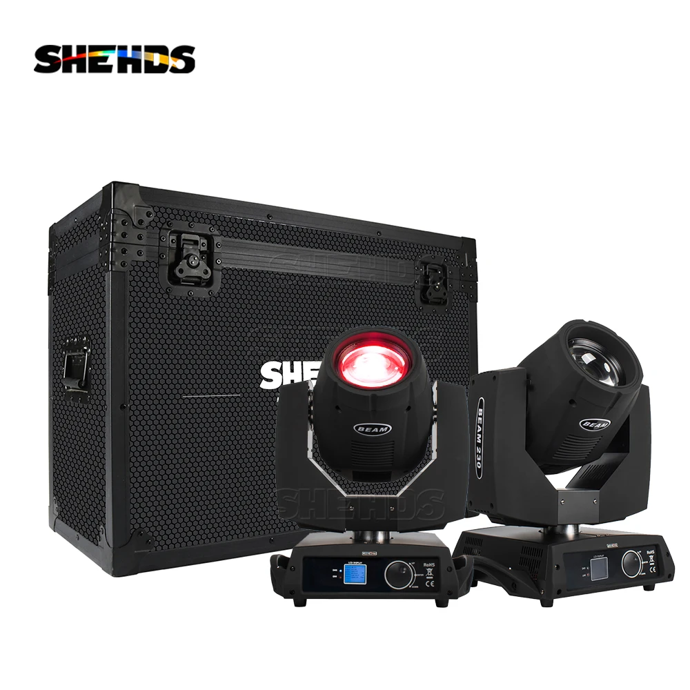 

SHEHDS 230W 7R Beam Moving Head Rainbow DMX Light With Flight case For DJ Band Concert Big Event Stage Outdoor Show Strong Power