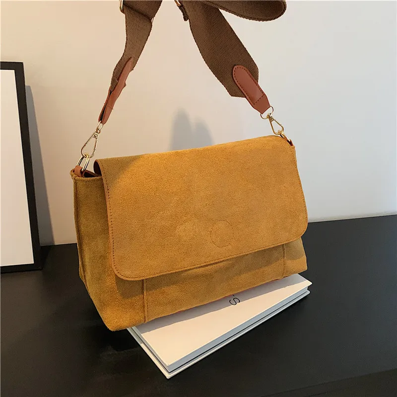 Casual Commuter Women's Crossbody Bag Large Capacity Slant Bag Single Shoulder Bag School Class Travel Soft Square Bag