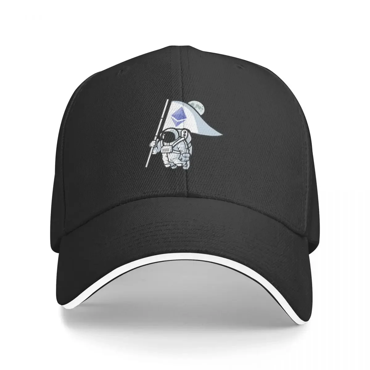 Ethereum to the Moon - Ether - Crypto Baseball Cap Golf Icon Fishing cap Girl Men's