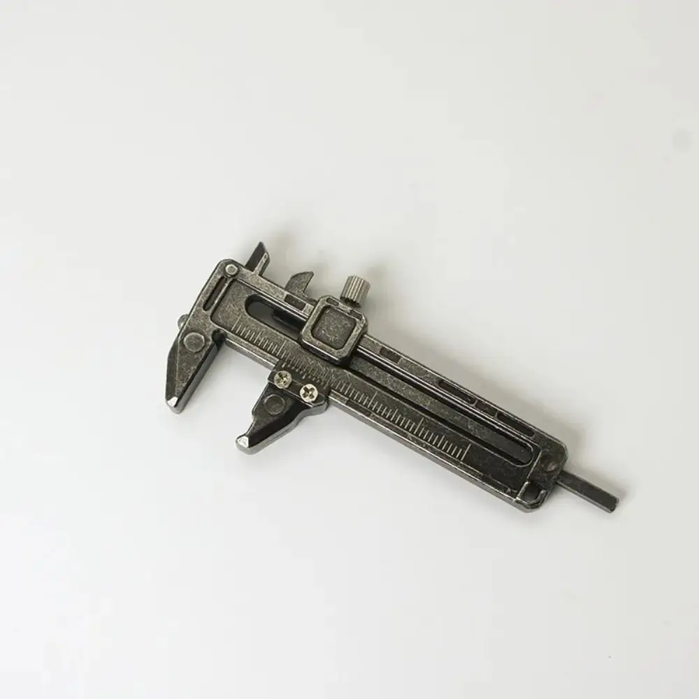 Mini Vernier Caliper Multi-functional Portable Design Portable Depth Ruler with Hanging Hole Adjustable Spanner High Accuracy