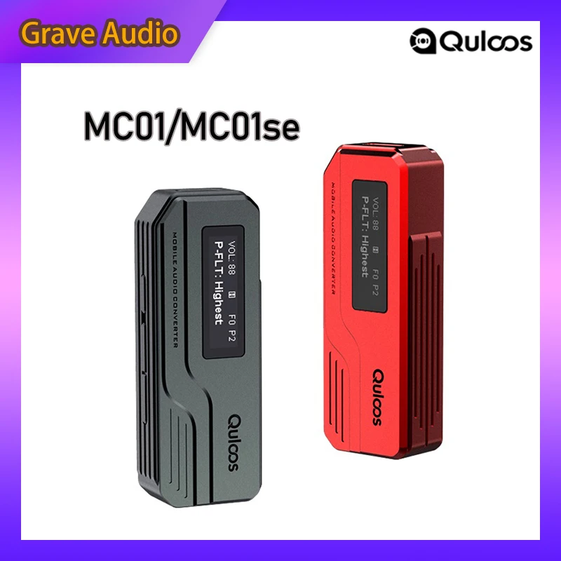 QULOOS QLS MC01 MC01se Headphone Amplifier Portable USB DAC/AMP Dual Flagship CS43131 HiFi Decoder  4.4mm/3.5mm Type-C USB