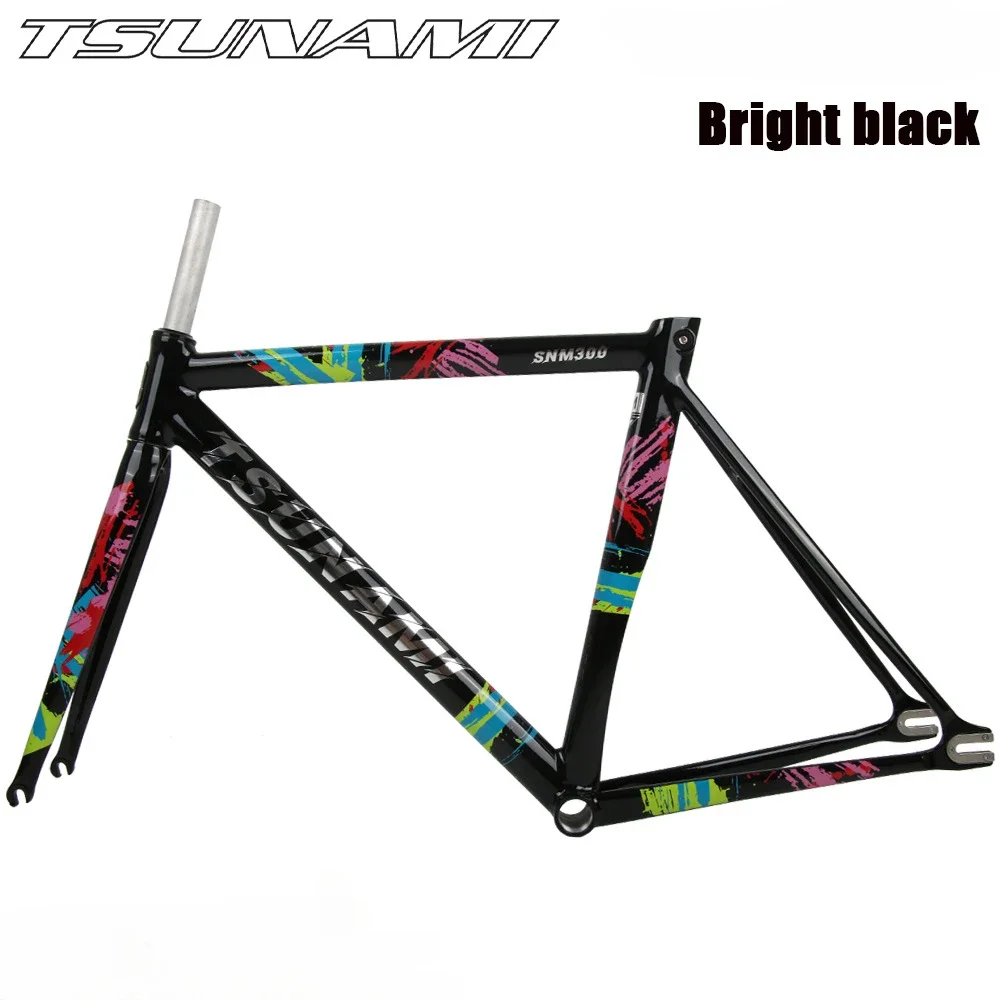 TSUNAMI SNM300 Bike Frame Fixed Gear Frameset Aluminum Alloy Bicycle Frame Fixie Cycling Parts 52cm 55cm