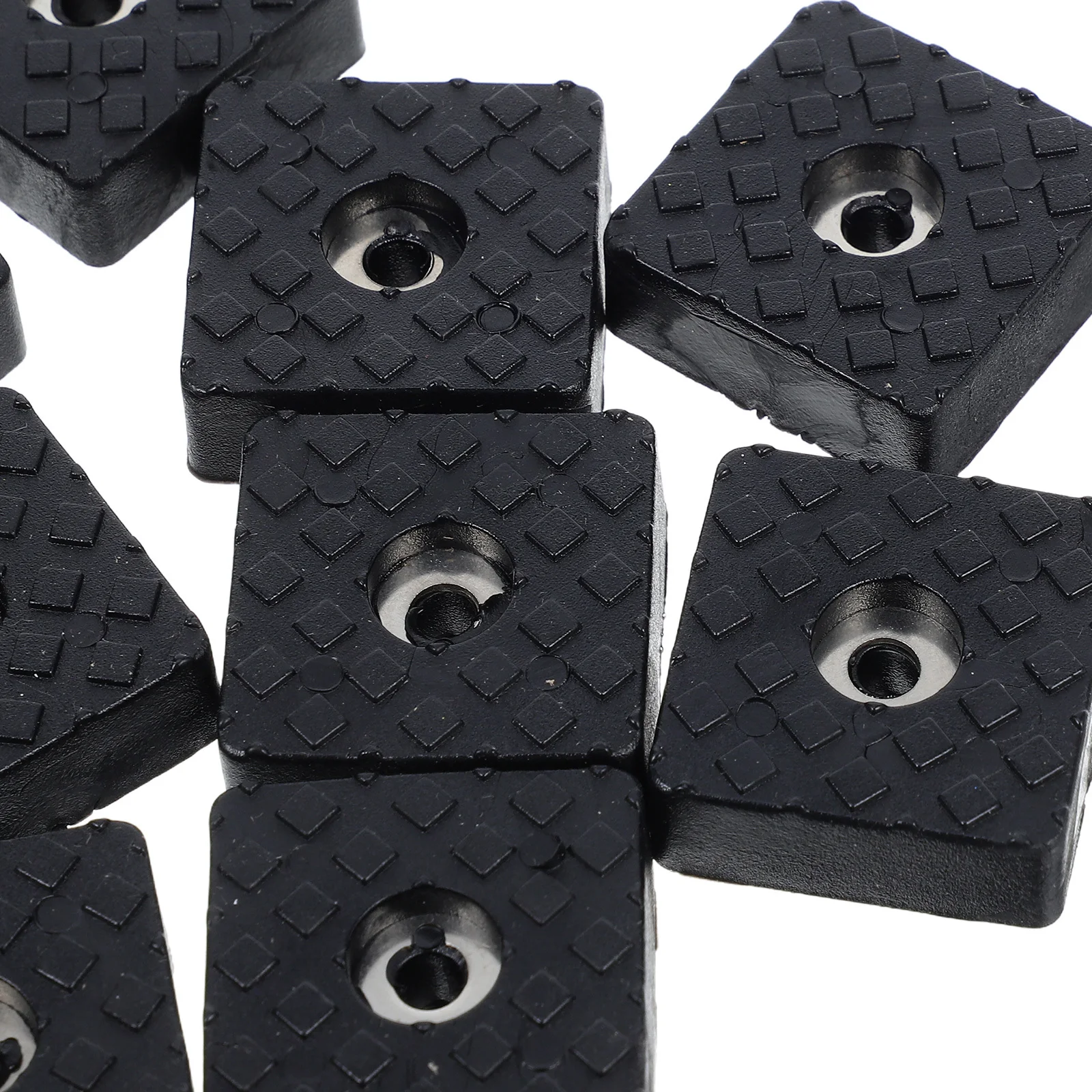 12pcs Anti-Slip Furniture Pads Square Rubber Feet For Chair Table Bed Floor Protectors Hardwood Safe Non-Skid Grippers Couch Leg