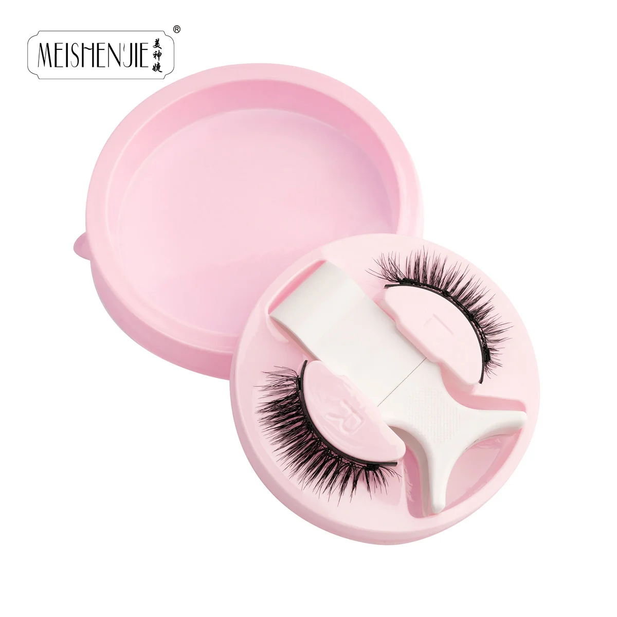 MEISHENJIE 1 Paar magnetische Wimpern, natürliche lange falsche Wimpern, einfach zu verwendende Verlängerung, Make-up-Tools, 3D-Nerz-Magnetwimpern, Cils