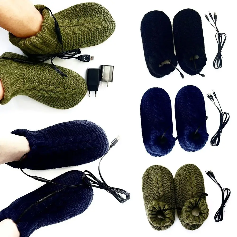 

Winter Warm USB Heated Socks Thermal Fast Heating Feet Warmer Soft Electric Warm Socks Outdoor Sports