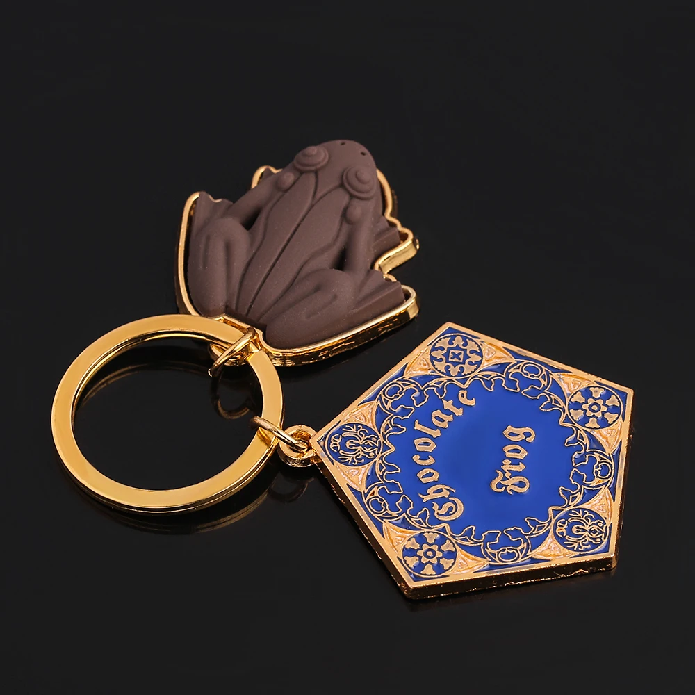 Fashion Chocolate Frog Key Chain Key Ring Anything from Trolleys Wizard Magic World Cosplay Keychain Keyring Jewelry Accessories