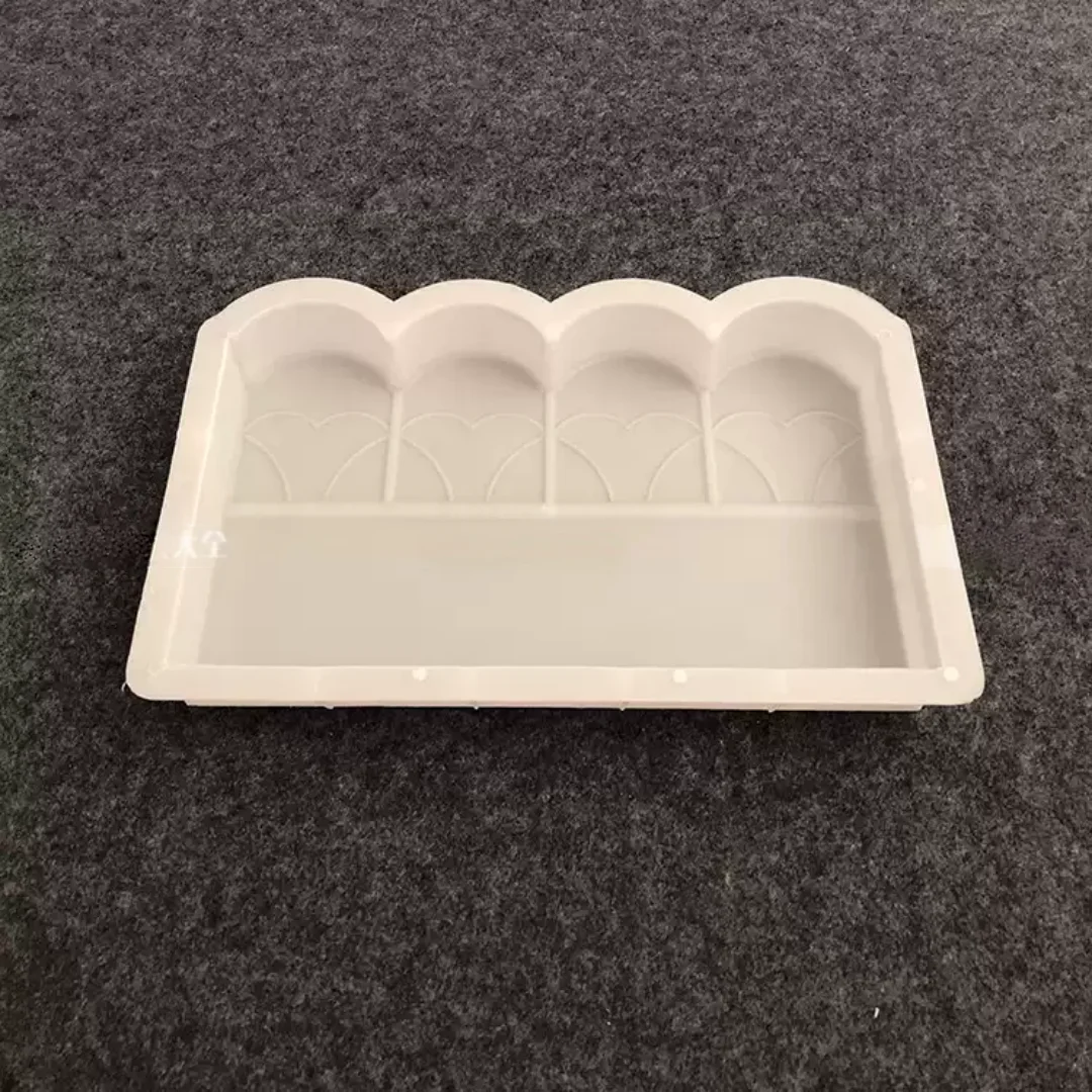 Concrete Flower Bed Border Mold Plastic Cement Fence Side Stone Mould For Garden Courtyard Landscape Edging Brick